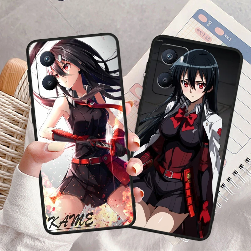 Аниме Akame Ga Kill ТПУ силикон для OPPO A98 A96 A94 A74 A72 A57S A55 A53S A15S A16K A5 черный чехол
