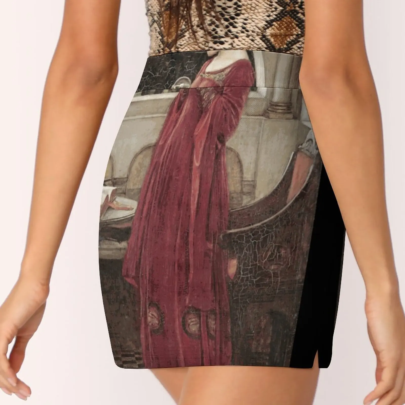 Женская Спортивная юбка с принтом John William Waterhouse трендовая модная Двухслойная