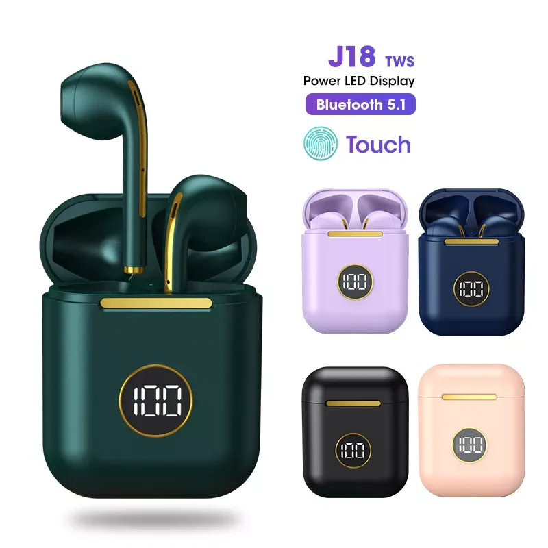 

Новые беспроводные Bluetooth-наушники J18 TWS, игровая гарнитура, спортивные наушники для смартфонов Android, iOS, наушники с сенсорным управлением