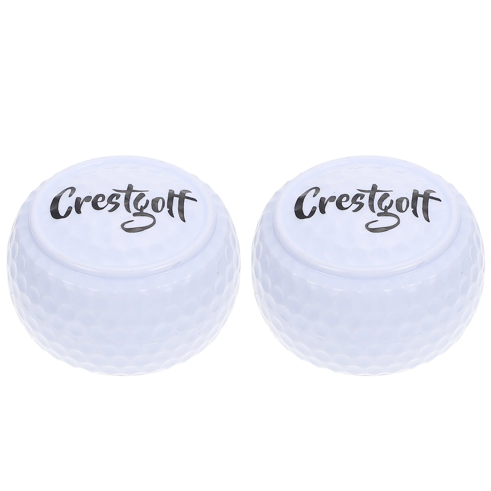 

2Pcs Practice Rubber Elastic Balls Flat Shape Training Balls Balls Balls for Practicing Training Golfing Accessories Floorball