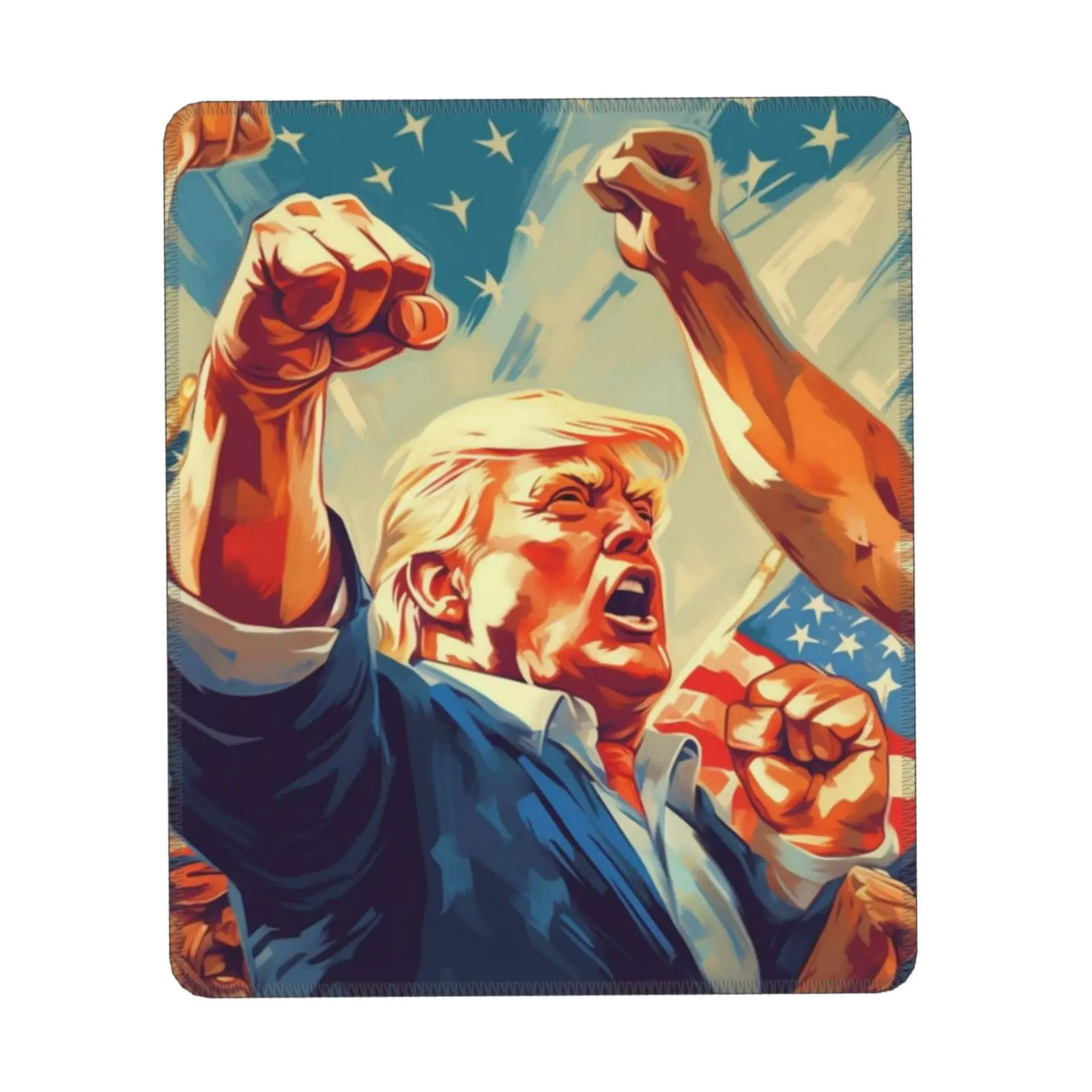 Fight Trump 2024 хит продаж квадратные коврики для мыши удобный игровой коврик