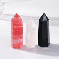 large crystals and stones healing pink crystal stone room decor reiki spiritual meditation obsidian witchcraft desk decoration