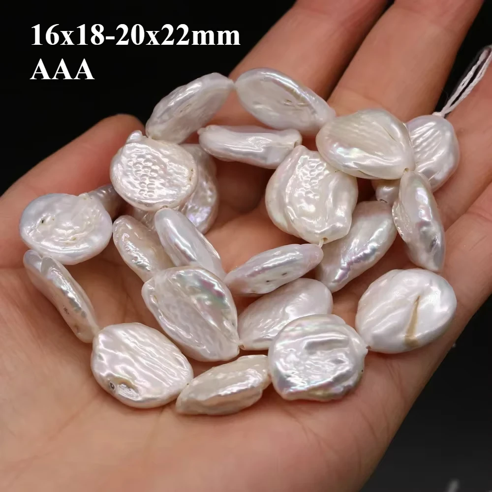 Натуральный пресноводный жемчуг барокко бусины 16-22 мм | AliExpress