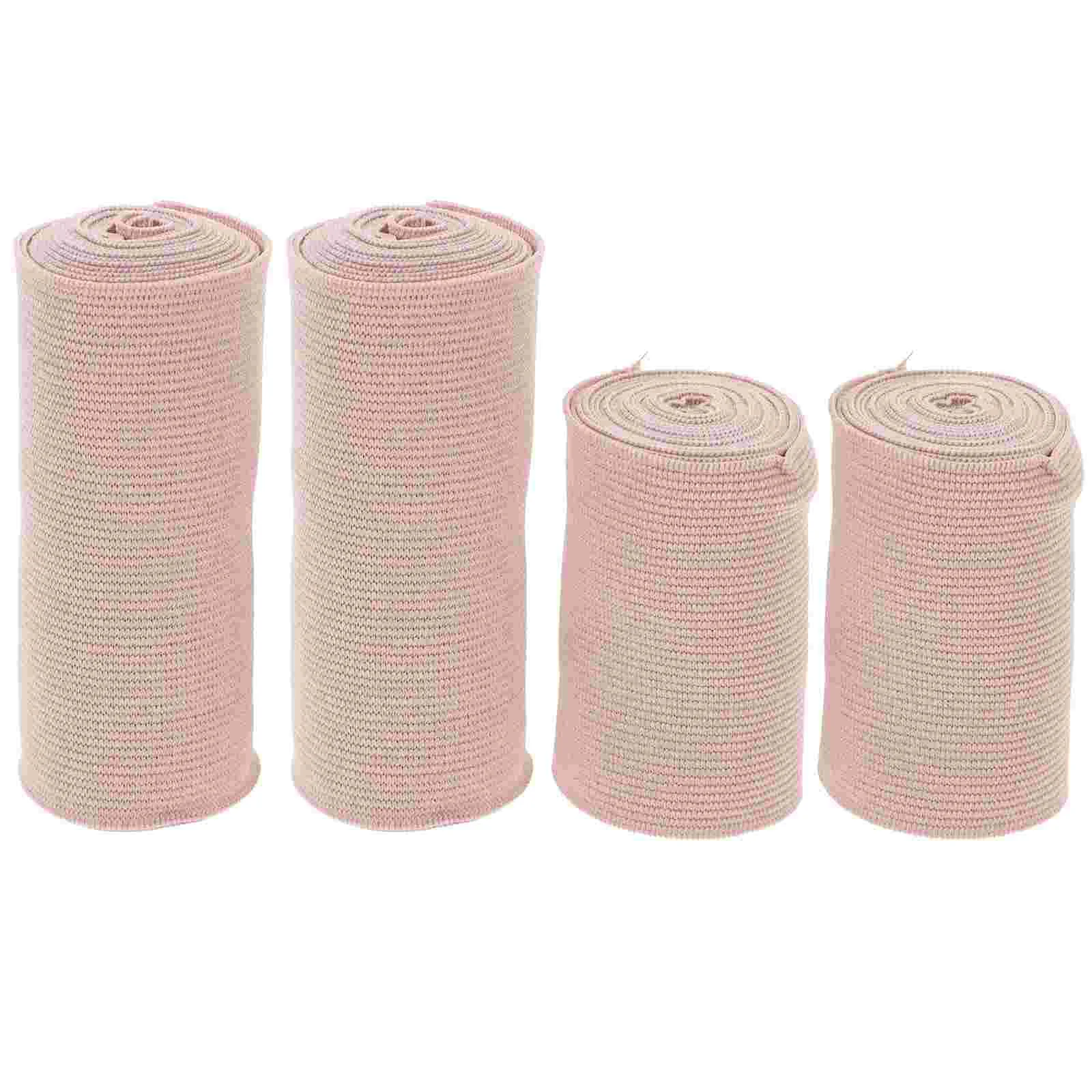 

4 Pcs Elastic Wrap Bandages Latex Free Bandage Stretch Sports Bandage Wrap Bandage Wrap Tape