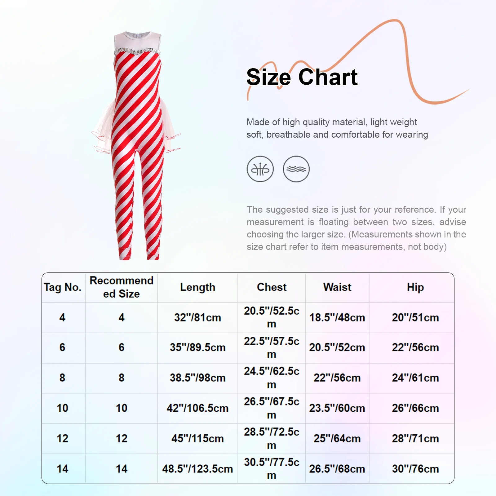Детский рождественский танцевальный костюм для девочек наряды в полоску боди