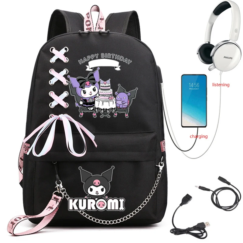 Городской рюкзак из водонепроницаемого материала Cospaly Kuromi Melody