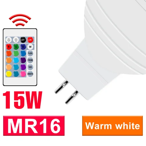 Умная Светодиодная лампа MR16 RGB, E27, E27, лампы GU10, декоративная лампа для дома с дистанционным управлением, лампы для внутреннего освещения