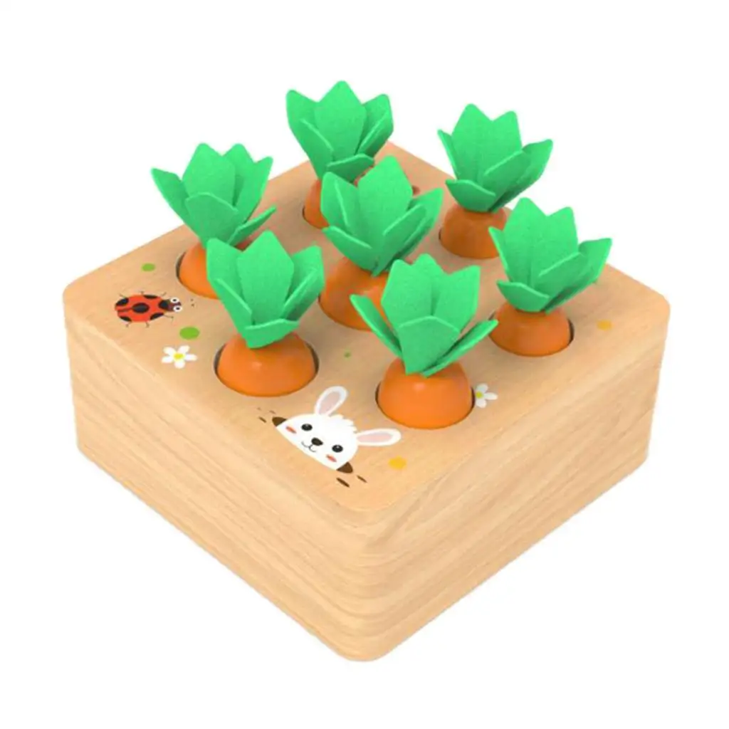 

Игра-пазл, настольная игра в морковь, игрушка для мелкой моторики, детские развивающие игрушки