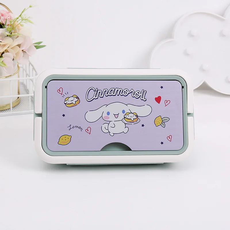 Sanrio HelloKitty мультфильм палочки для еды ложка ланч-бокс набор Куроми обеденная