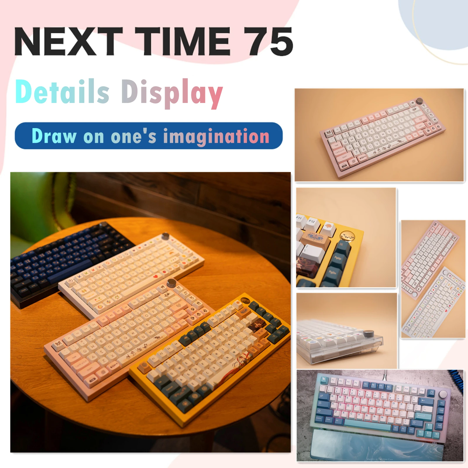 Набор для клавиатуры NextTime 75 Hot Swap 82 клавиши RGB-подсветка проводные 3Pin/5Pin