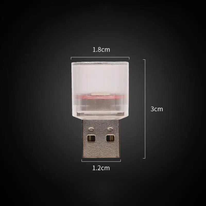 

Mini USB Car Ambient Led Lights Colorful Flash Atmosphere Lamp Portable Plug Play Auto Interior Decorative Lighting Accessories