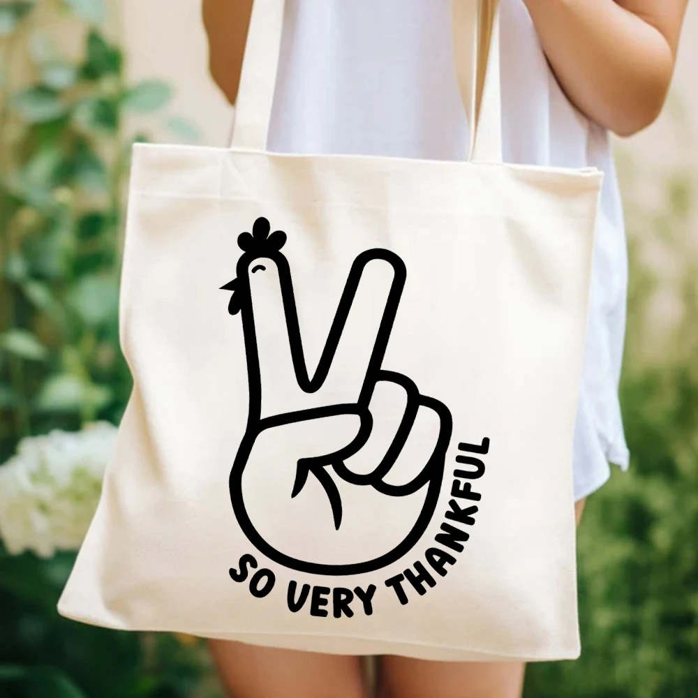 So Very Thankful Tote Bag Женская сумка-тоут Yeah для женщин выглядит милой женской сумкой