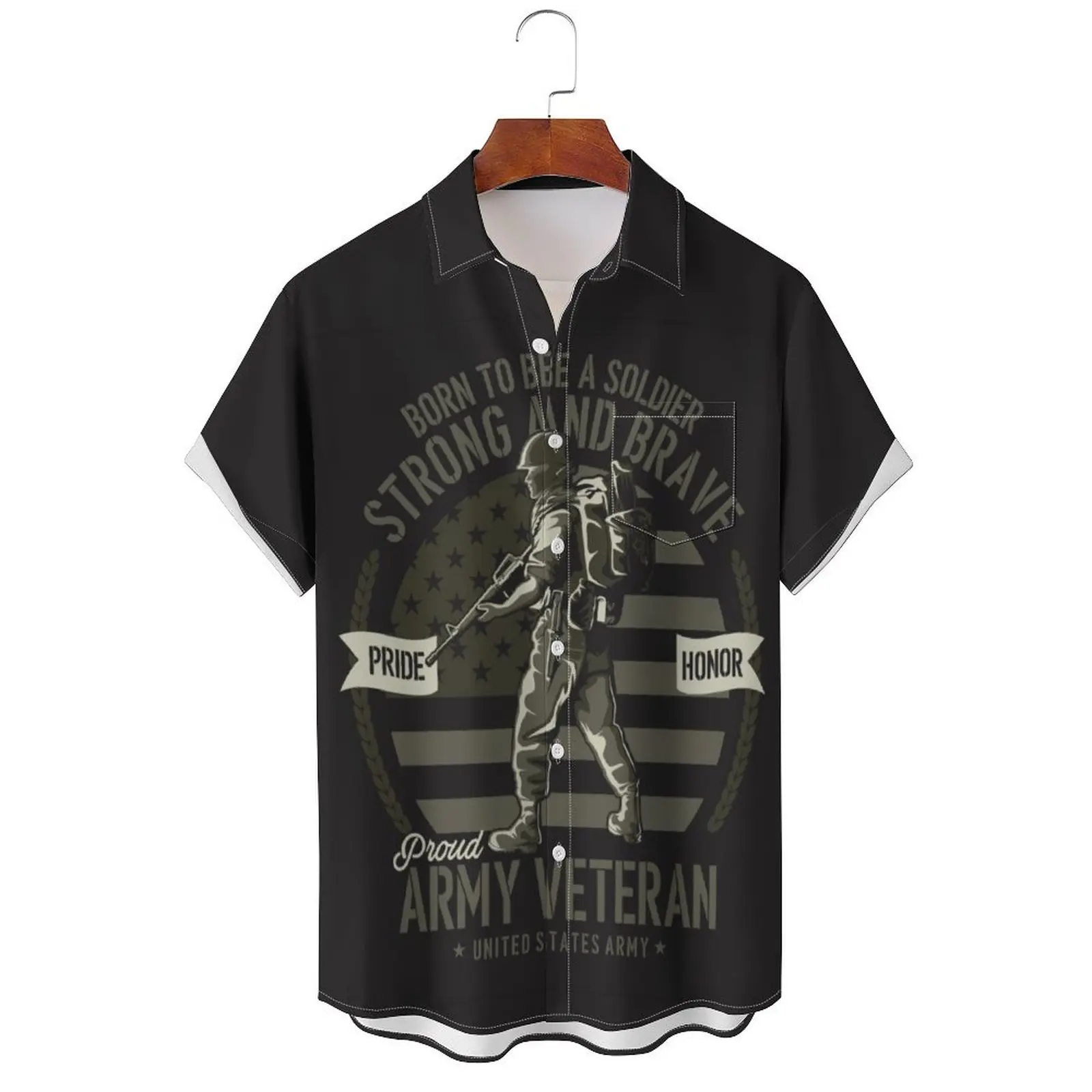 Мужские рубашки Летние Гавайские 2024 новые уличные повседневные мужская одежда в