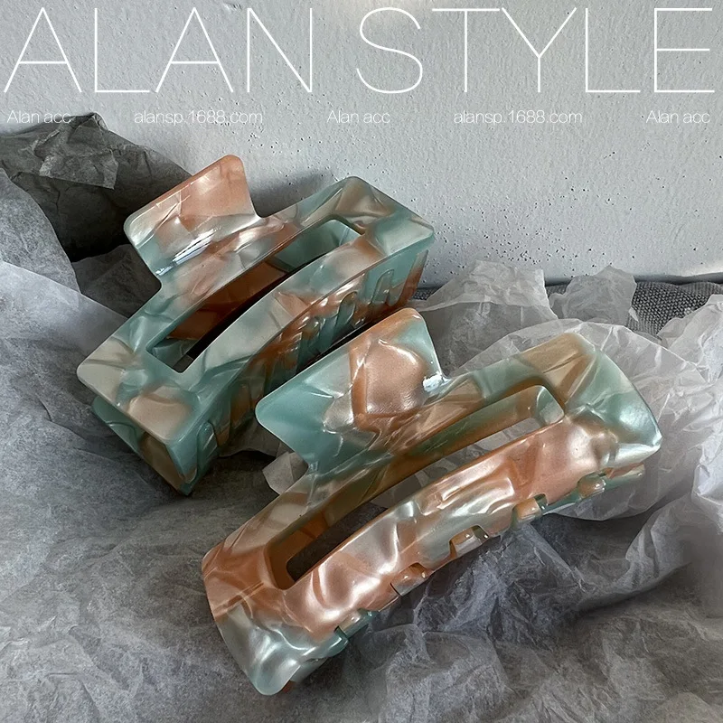 

French acetic acid hairpin female back head hair grabbing clip high-quality shark clip large grabbing clip hair accessories