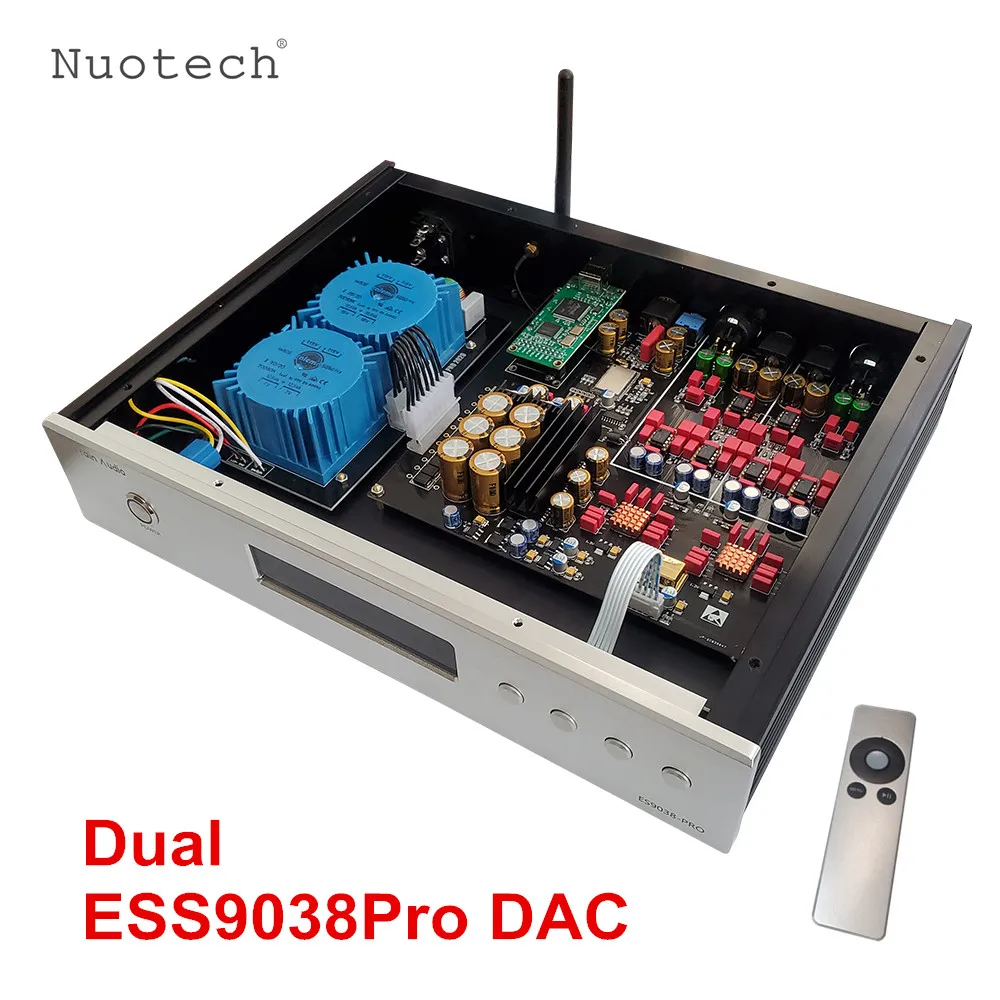 

Rod rain audio Dual ES9038PRO DAC полный сбалансированный Поддержка Bluetooth 5,0 с OLED дисплеем без потерь оптический коаксиальный декодер ty