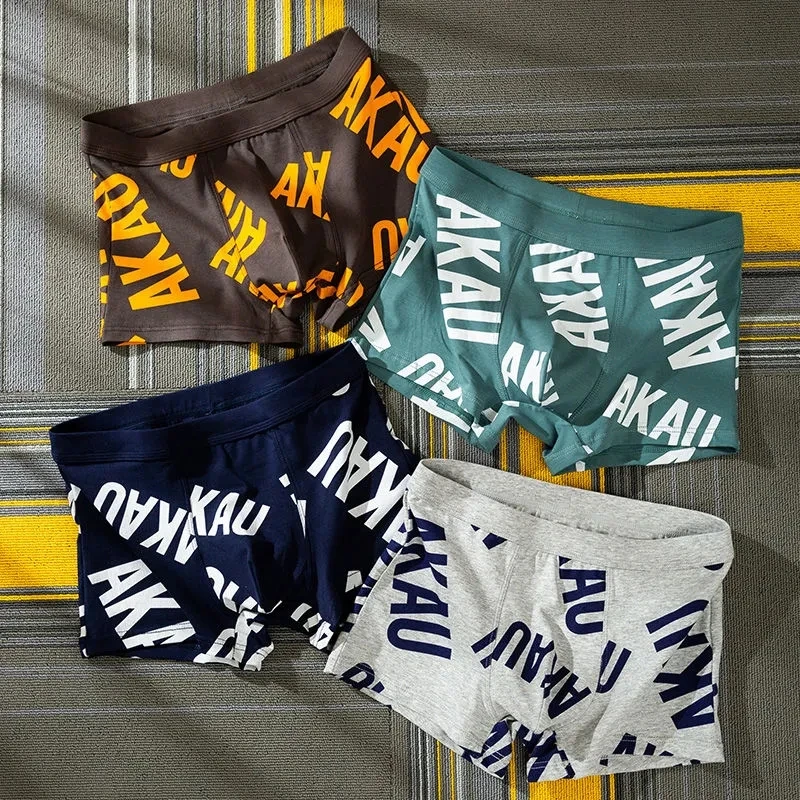 New Men's Panties Set Boxers Men Comfortable Men's Shorts Cotton Underwear Men Soft Men's Boxer Briefs Breathable Men Underpants
