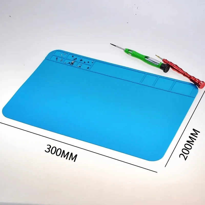 

Repair Pad Insulation Heat-Resistant Soldering Station Silicon Soldering Mat Work Pad Desk Platform For BGA Soldering Station