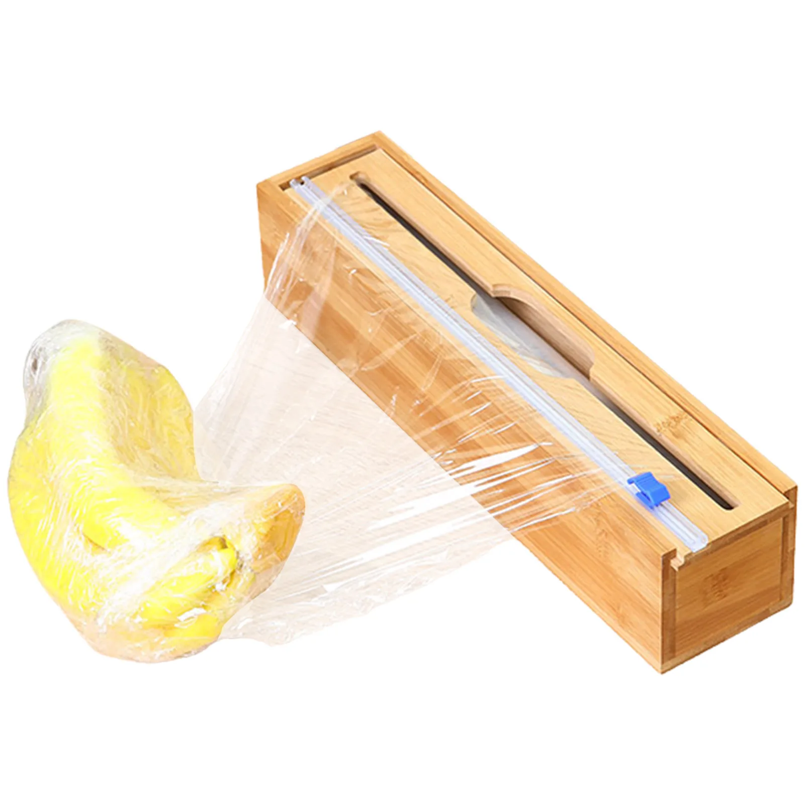 

Диспенсер для бамбуковой фольги с резаком, диспенсер для пищевой пленки с резаком, многоразовый кухонный органайзер для упаковки оловянной...