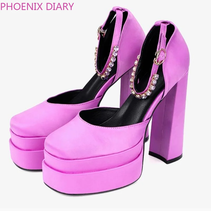 

2022 Women's Sexy High Heels Pink Luxury Pumps Platform High Heels Summer Sandals Party Wedding Shoes Women's Fashion High Heels