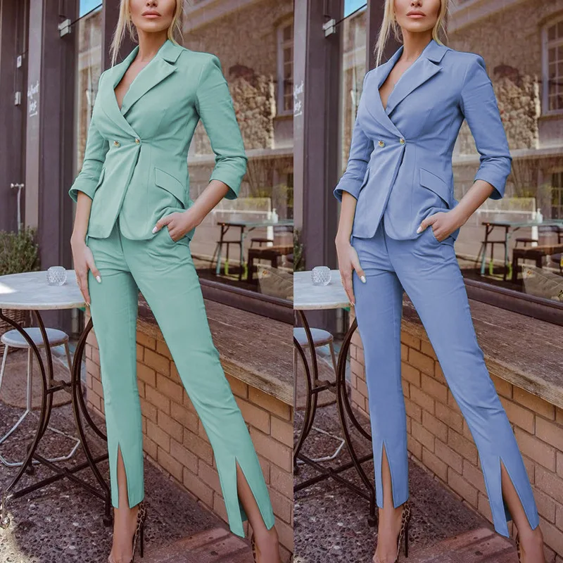 

Europe and America 2022 Spring Women's Temperament Niche Slim Waist Professional Small Suit Women Blazer Office Business