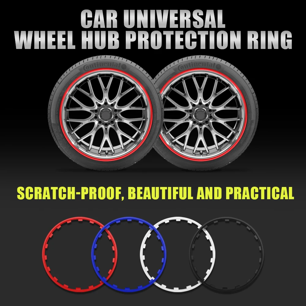 

4PCS 18/19/20inch Car Rims Ring Protectors Vehicle Wheel Rims Guard Strip for Volkswagen golf 7 4 5 passat b6 vw tiguan scirocco