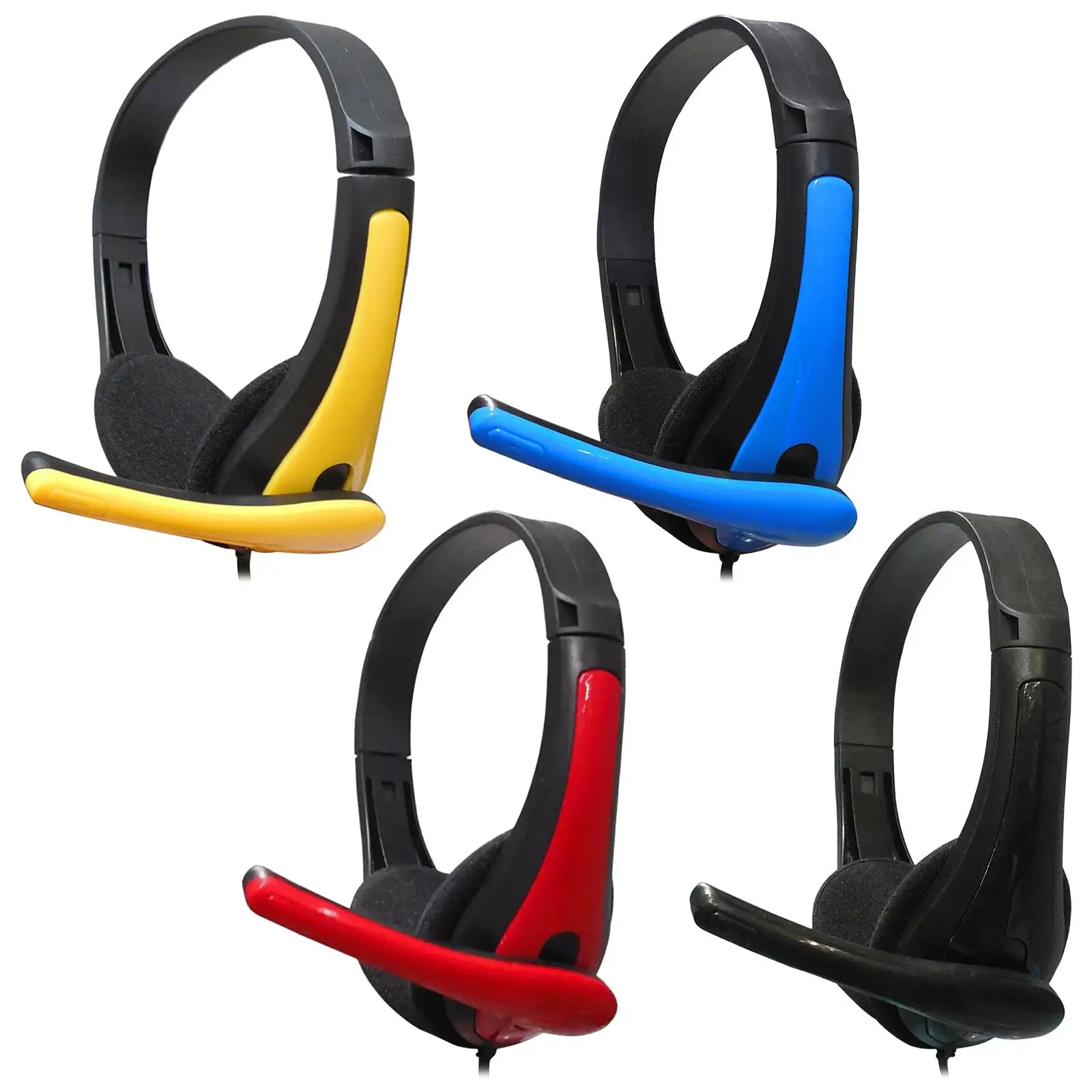 

Headphones 3.5 Adjustable Headband for Computer Phone Course