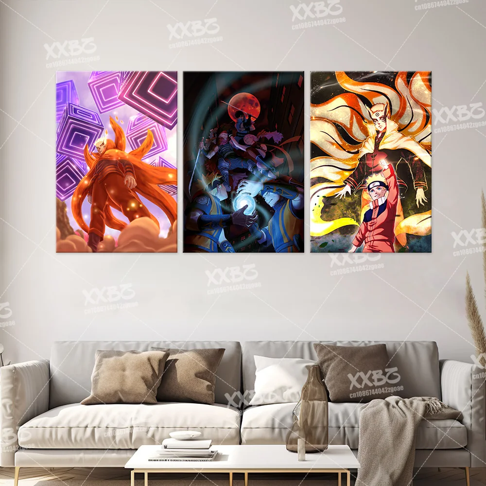 Картина на холсте Наруто Учиха Саске настенное искусство Jiraiya японский аниме