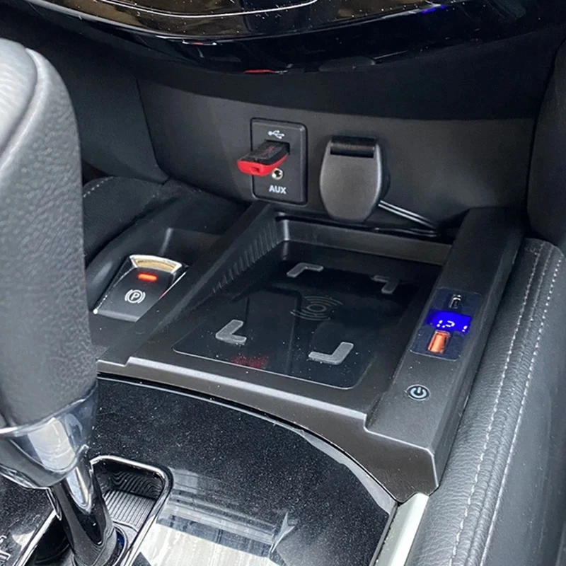 Автомобильное беспроводное зарядное устройство для телефона Nissan X-Trail Rogue 2021-2023