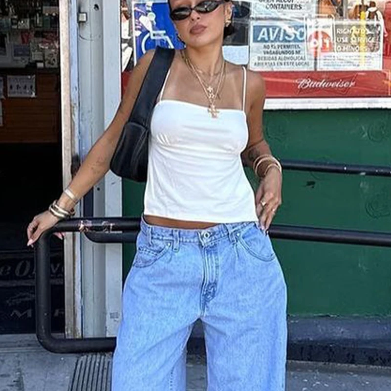 Готические женские укороченные топы без рукавов сексуальная одежда Y2k бандажные