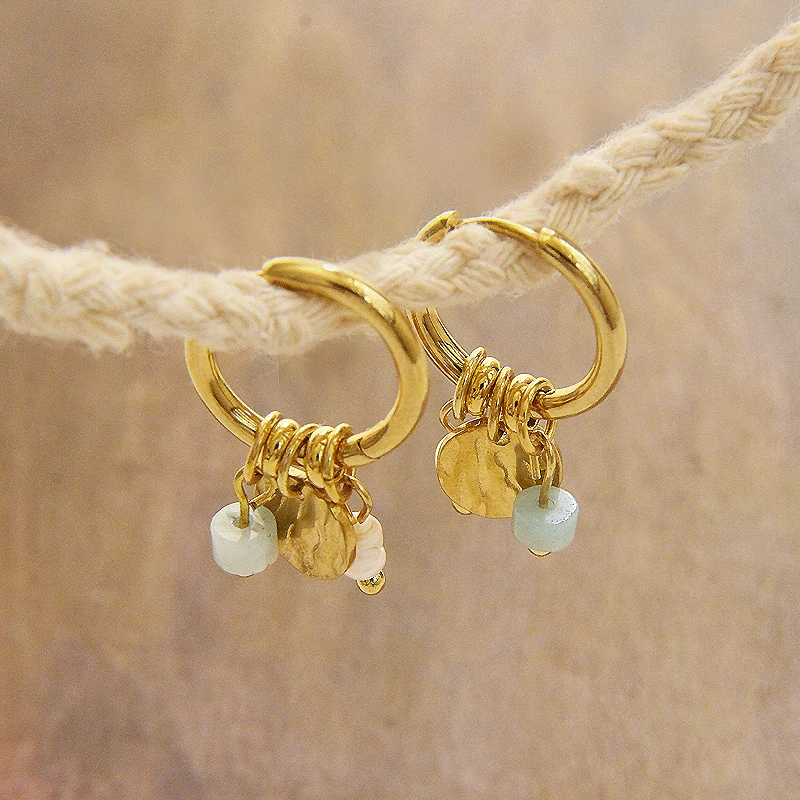 Круглые серьги-кольца из нержавеющей стали