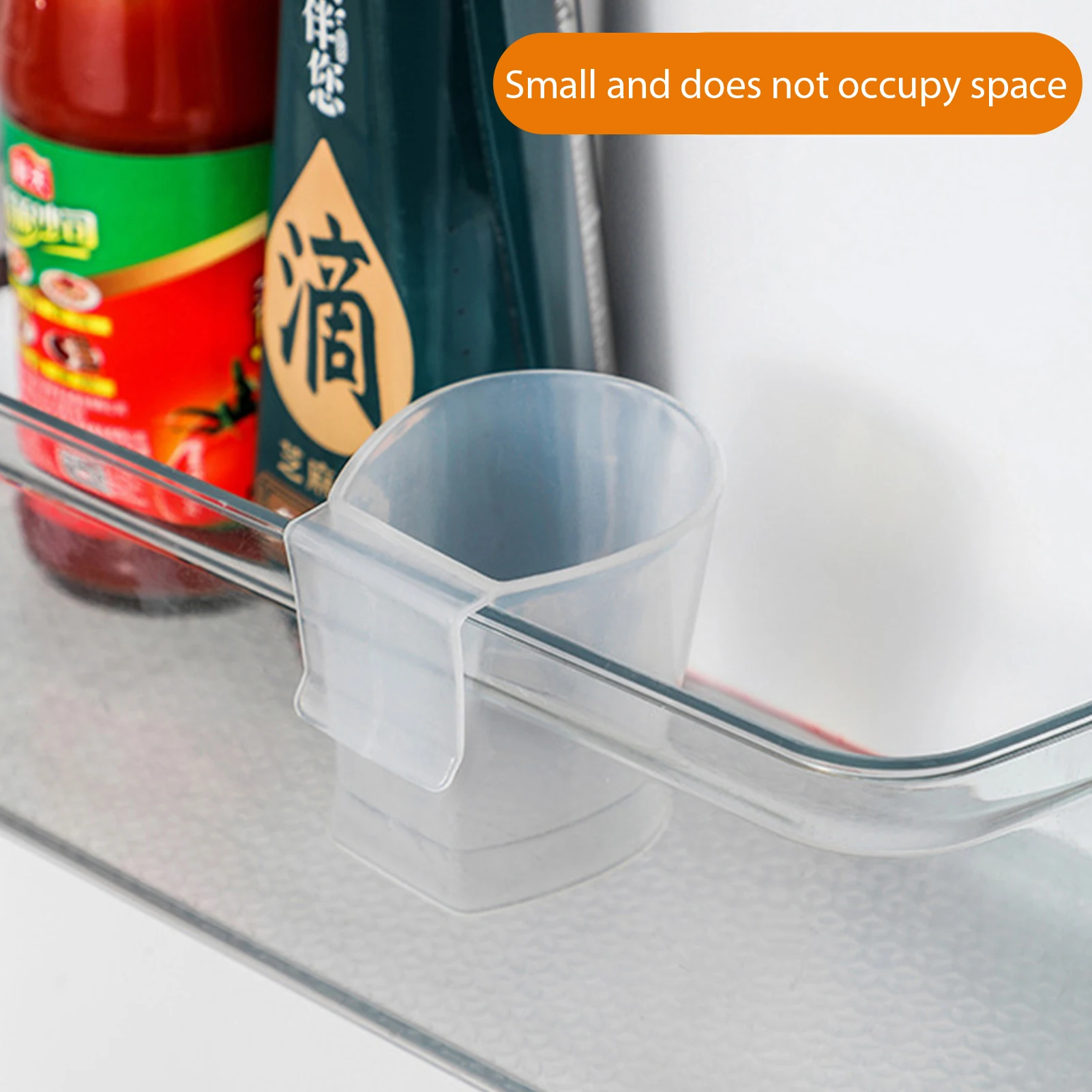 2pcs Storage Box For Refrigerator Side Door Hanging Seasoning Bottle Rack Vinegar Organizer Kitchen Accessories 66cy