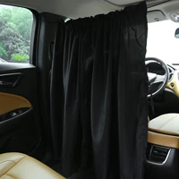 black car front and rear partition curtain car middle sunshade