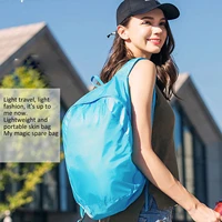 foldable outdoor ultra light travel portable folding backpack waterproof skin storage bag mountaineering leisure sports climbing