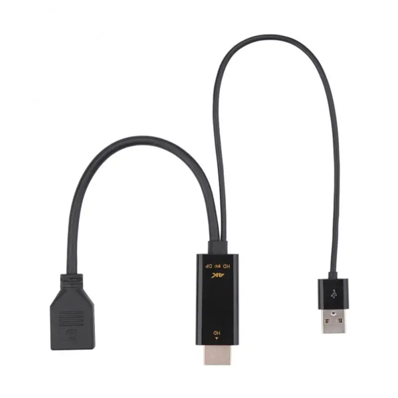 

3840*2160p Hd адаптер Портативный Dp / F Usb зарядный кабель Displayport-совместимый с Dp конверсионной линией Офисные инструменты