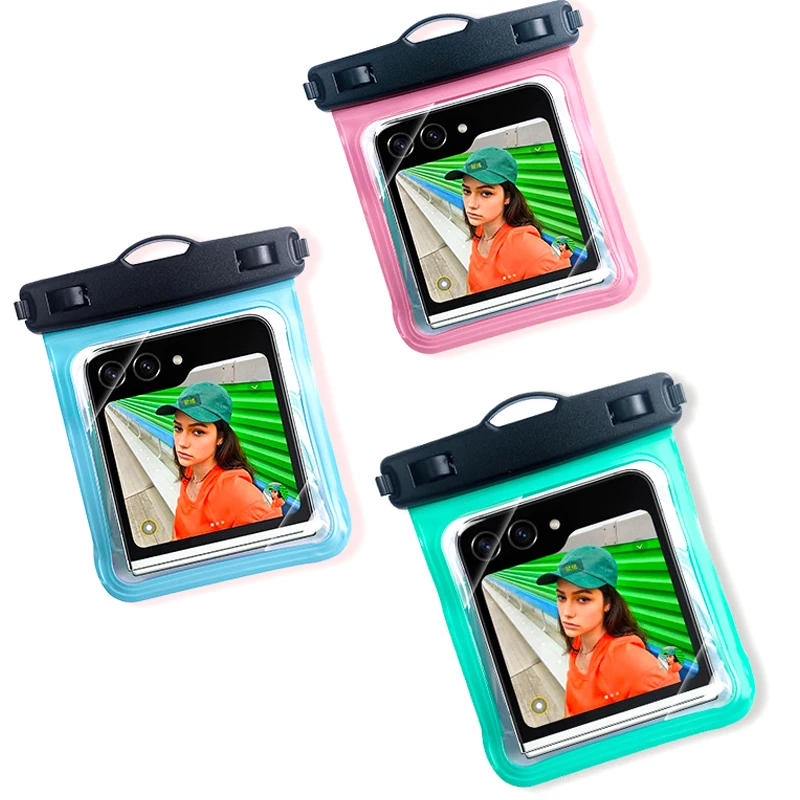 Водонепроницаемый чехол для Z Flip5 Flip4 Flip3 Flip6 Oppo Find N2 Vivo Xflip Razr 40ultra Huawei Pocket2 S ZTE Nubia Flip