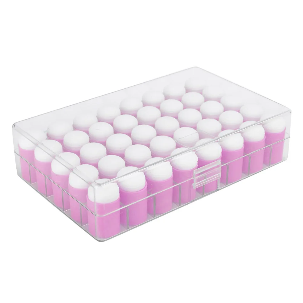 

40pcs Finger Sponge Daubers Art Ink Stamping Card Craft Drawing Finger Painting Sponge(Pink ) Finger Sponge Daubers