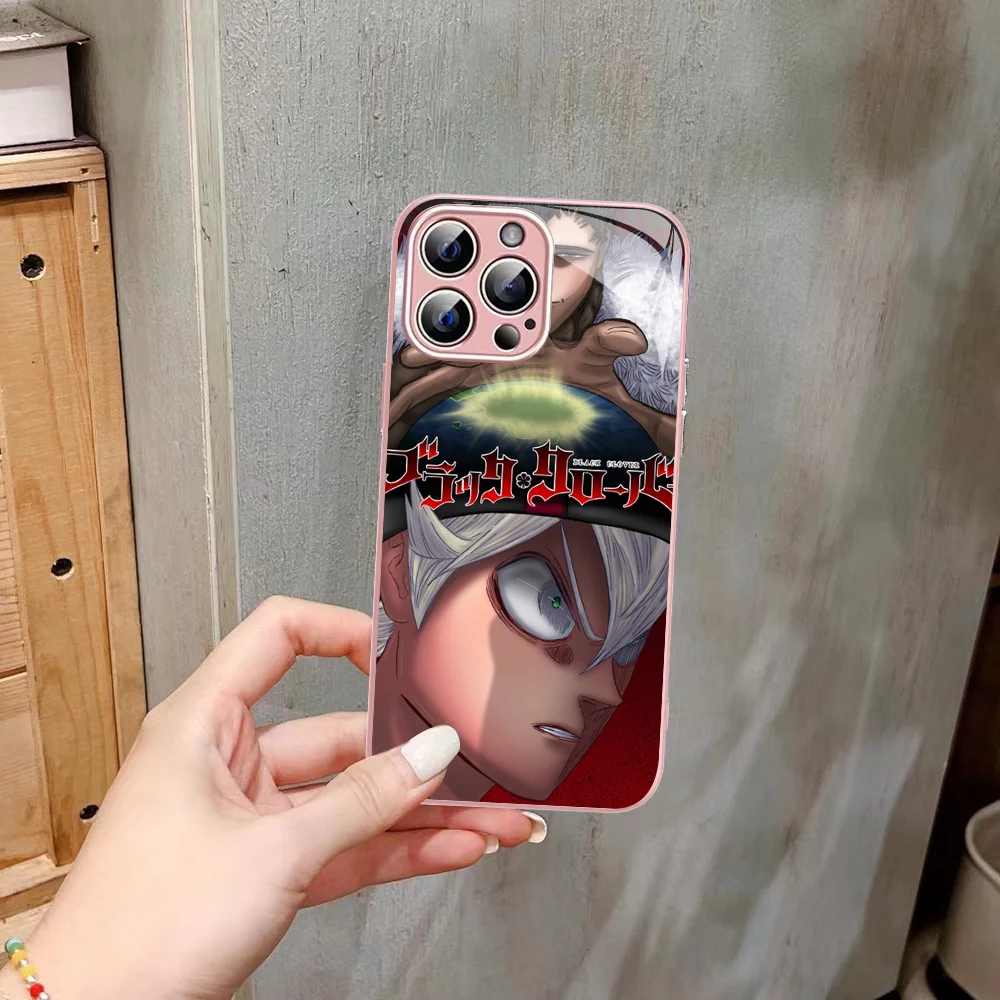 Чехол для телефона с аниме Черный клевер iPhone 14 13 12 Mini 11 Pro XS Max X XR Plus чехол из