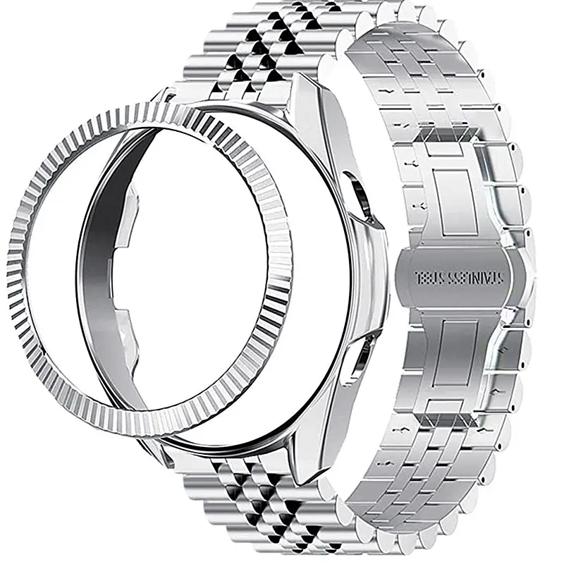 Metal Strap+Protective Case+Ring Bezel 