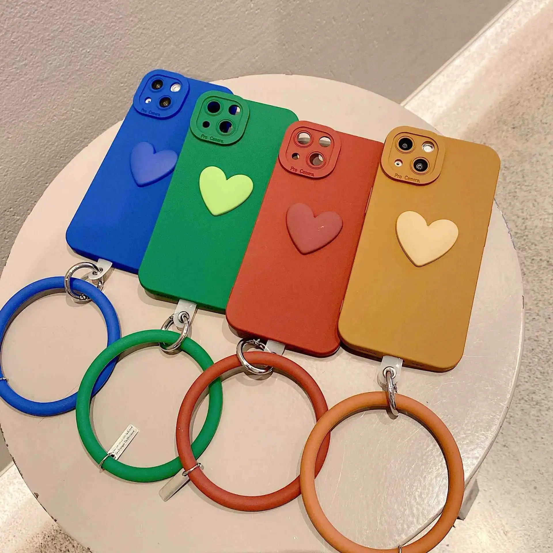 

2023 new Big Ring Bracelet for iPhone 13 Case For iPhone 12promax Eagle Eye Soft Case Love Xs All Inclusive 7/8/XR/XS