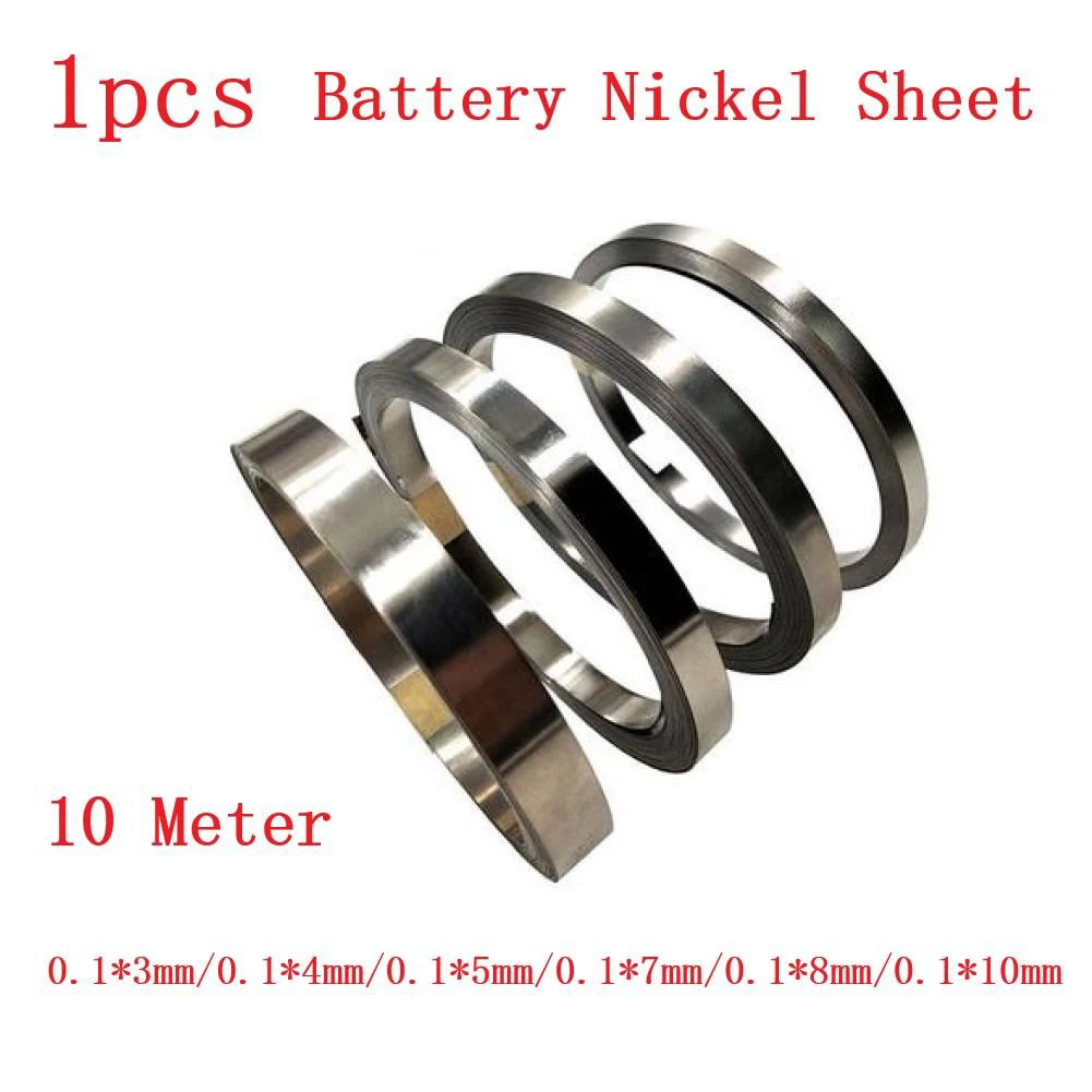 

Connection Sheet Nickel Strip 0.1*3-10mm 10m/roll 400-500 N/mm2 Durable Silver Instruments Battery Connection Piece