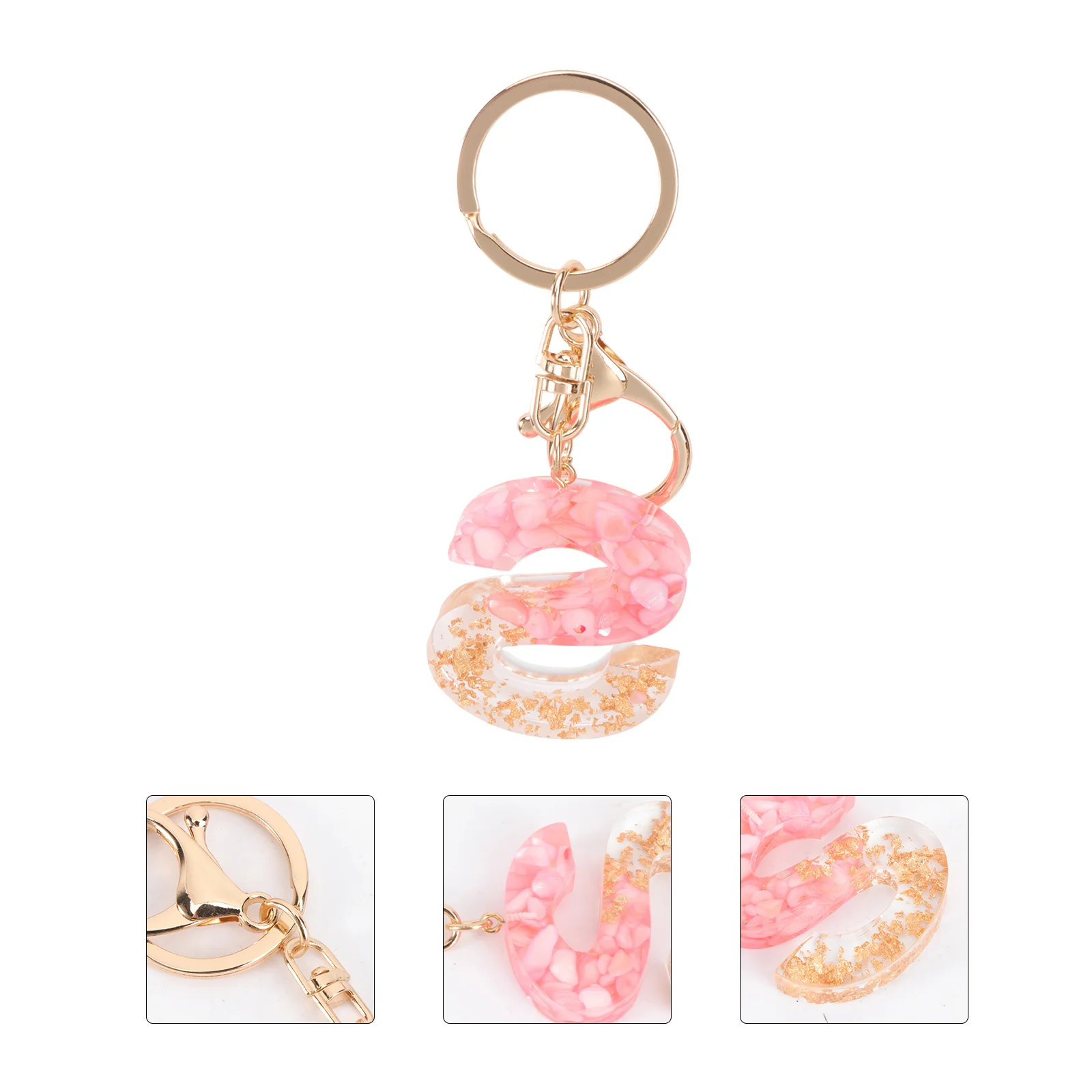

Keychain Alphabet Letter Key Pendant Initial Holder Tassel Keyring Ring Keychains Ornament Women Accessories Chain Resin Fashion