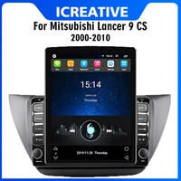 for mitsubishi lancer 9 cs 2000 2010 car multimedia player 2 din 9 7 tesla screen gps navigator 4g carplay android autoradio