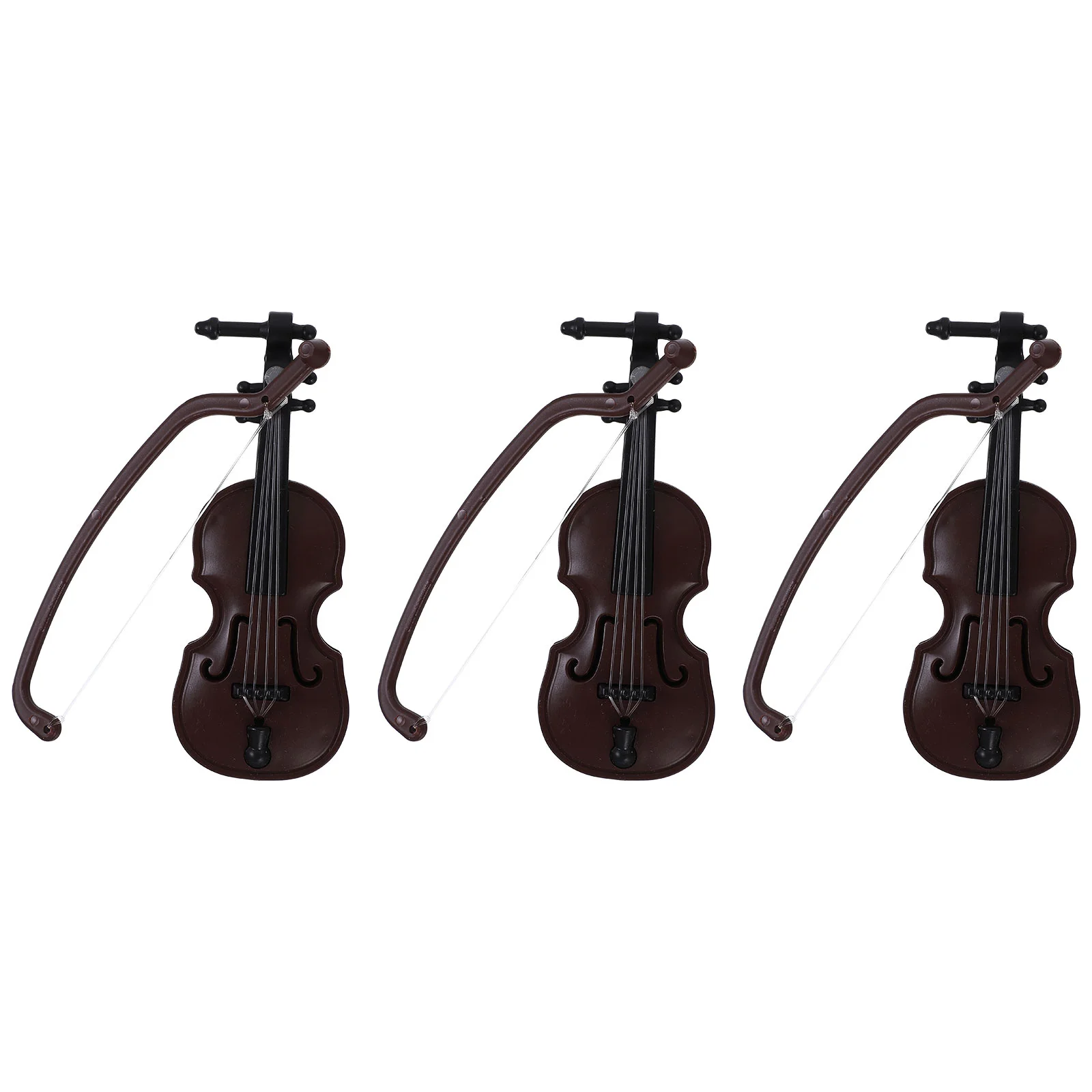 

Small Violin Model Lifelike Musical Instrument Decor Plastic Worlds Tiniest Keychain Modeling Craft