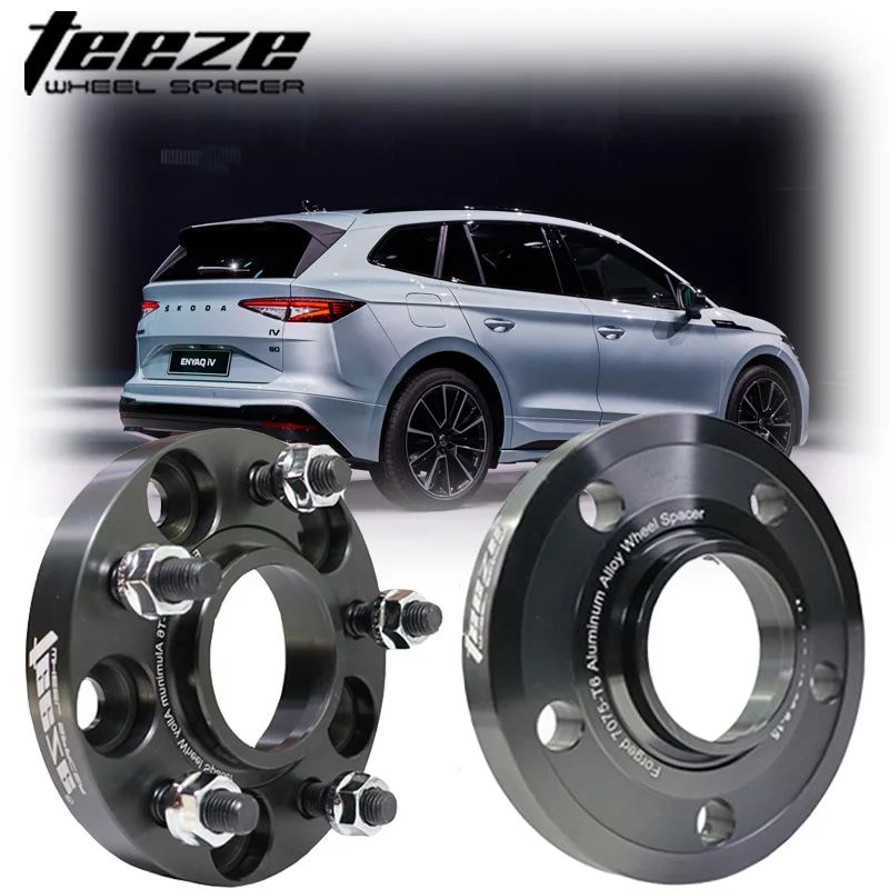 

TEEZE 2Pcs PCD 5x112 CB 57.1mm Aluminum Alloy Wheel Spacer For Skoda Enyaq iV，Karoq，Kodiaq，Yeti，Octavia pro，Octavia scout，Superb