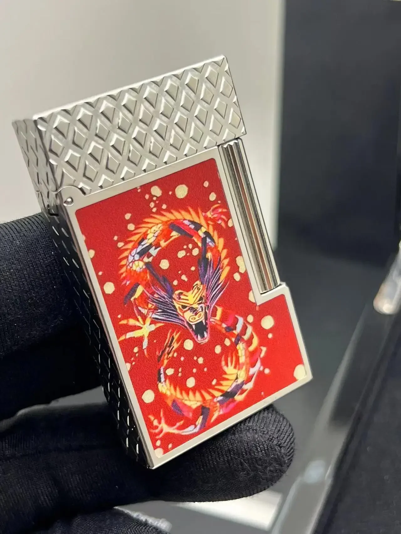 Dupont газовые зажигалки с бутаном яркий звук мягкое пламя роскошные аксессуары для