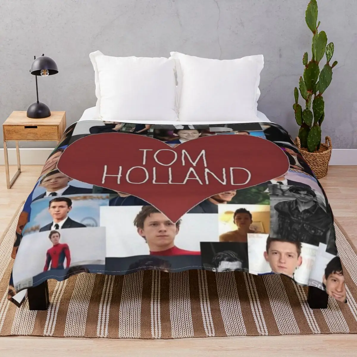 Tom Holland Blanket Blanket Fleece Textile Decor Fluffy Throw Blankets for Bed Sofa Travel Office