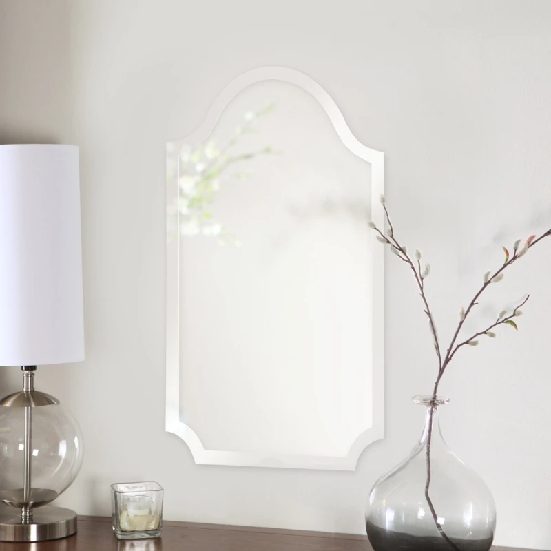 

1 in x 19 in Wall Mirror, Clear