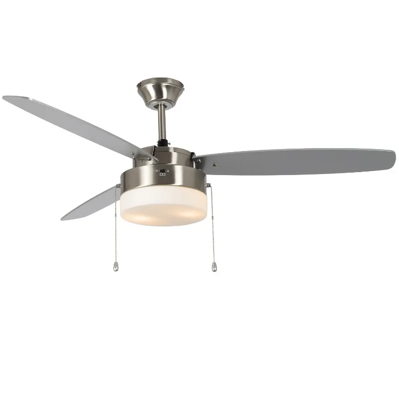 Современный дизайн 52-дюймовый бытовой 3-лопастной МДФ малошумный металлический