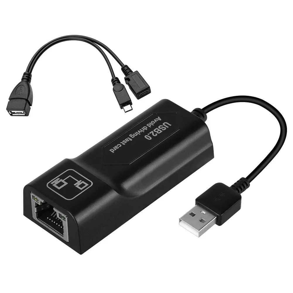 USB 2 0 к RJ45 сетевой адаптер 100 Мбит/с внешний Ethernet-конвертер совместимый с 1/2