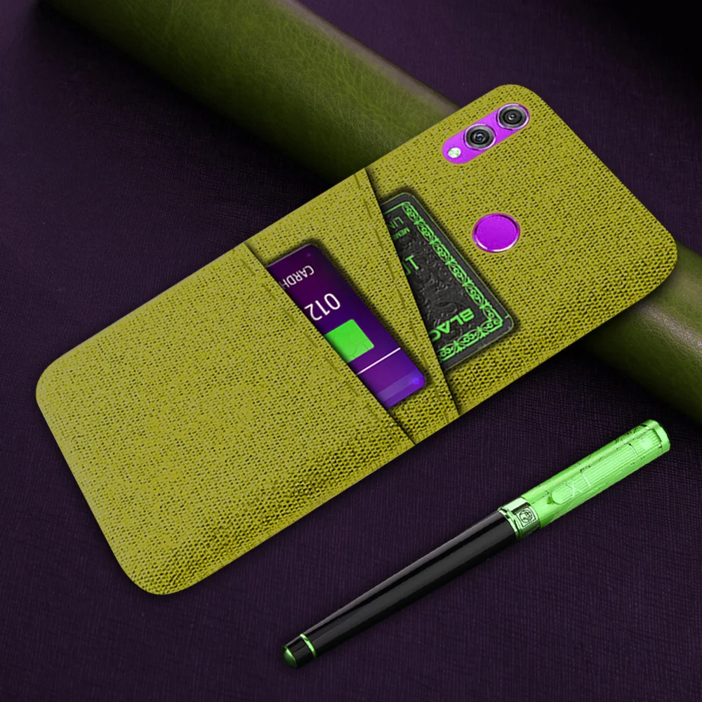 

Card Case For Huawei P Smart Z Case Luxury Fabric Dual Card Cover For Huawei P Smart Z STK-LX1 PSmart 2020 2021 PSmartZ Coque